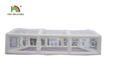 লোগো মুদ্রণ অগ্নি সঙ্গে স্বচ্ছ Inflatable ইভেন্ট তাঁবু ট্রেড শো ভাঁজ - Retardant