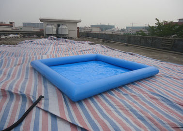 স্কয়ার পিভিসি নীল inflatable জল পুল / কিডস পুল মজা 32cm গভীরতার জন্য পুল
