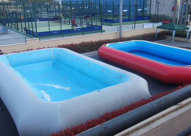 নীল পিভিসি Inflatable সুইমিং পুল