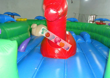 0.45 মিমি পিভিসি Tarpaulin Inflatable বিনোদন পার্ক স্লাইড এবং টানেল সঙ্গে কচ্ছপ খেলার মাঠ