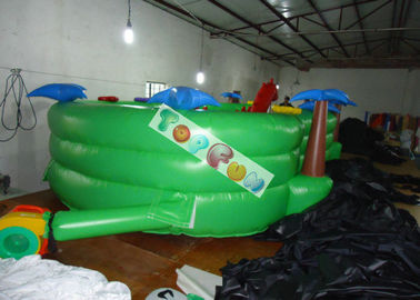 0.45 মিমি পিভিসি Tarpaulin Inflatable বিনোদন পার্ক স্লাইড এবং টানেল সঙ্গে কচ্ছপ খেলার মাঠ
