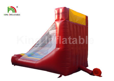 রেড ট্রিপল বাস্কেটবল হুপ শট জন্য Inflatable স্পোর্টস গেম অঙ্কুর আগুন - Retardant
