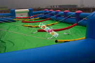 খেলার মাঠ বড় প্রস্ফুটিত ফুটবল খেলা / ভাড়া ব্যবসা জন্য Inflatable ফুটবল মাঠ