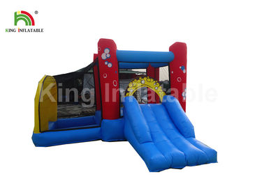 ভাড়া জন্য বাণিজ্যিক গ্রেড লাল নীল inflatable জাম্পিং কাসল