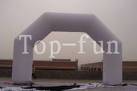 হোয়াইট Inflatable বিবাহ Arches / কারখানার কাস্টমাইজড আর্ক / বড় Inflatable প্রবেশপথ আর্কি