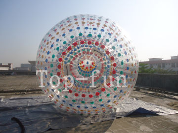 বহিরঙ্গন জল মজা পিভিসি Inflatable Zorb বল / ঘাস বা বিচ জন্য মানুষের ঘূর্ণায়মান বল