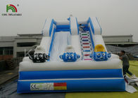 নীল ক্রেজি ফ্যান সার্ফ ডিজিটাল মুদ্রণ, Inflatable শুকনো স্লাইড সঙ্গে Inflatable শুকনো স্লাইড