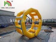 0.9 মিমি পিভিসি Tarpaulin হলুদ Inflatable বৃত্তাকার / ফলের জল গেম জন্য রোলার ওয়াটার খেলনা
