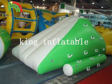 স্লাইড সবুজ এবং সাদা সহ জল পার্ক জন্য Inflatable মিনি Iceberg