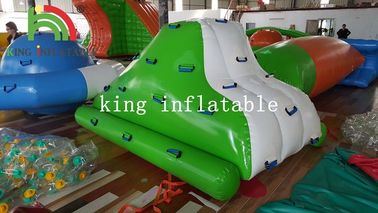 স্লাইড সবুজ এবং সাদা সহ জল পার্ক জন্য Inflatable মিনি Iceberg
