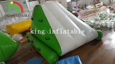 স্লাইড সবুজ এবং সাদা সহ জল পার্ক জন্য Inflatable মিনি Iceberg