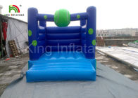 বাসা / বাণিজ্যিক নীল পিভিসি বাউন্সি কাস্টল Inflatable, কিডস জন্য জাম্পিং কাস্টল উড়িয়ে