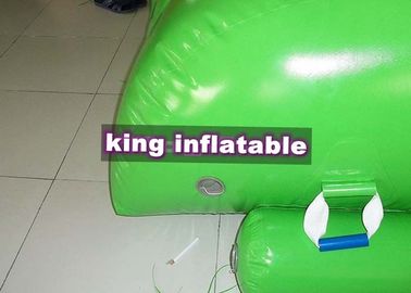 স্লাইড 4 মি x x 3m সবুজ পিভিসি Tarpaulin সঙ্গে মিনি Iceberg Inflatable জল পার্ক