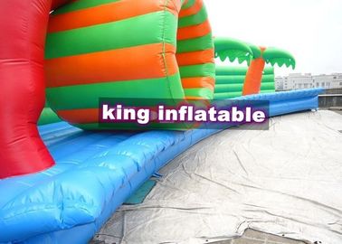 বিশাল inflatable জল পার্ক পুল জন্য কাস্টম ডাইনোসর রঙিন Inflatable শোর বেঞ্চ