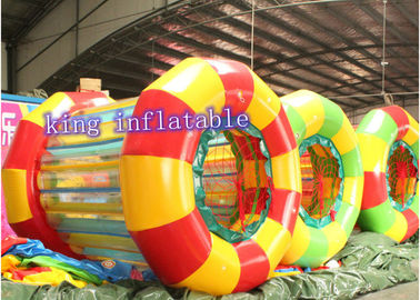 রঙিন মজার Inflatable জল খেলনা 1.0 মিমি পিভিসি ওয়াটার রোলার জল Amusing গেম