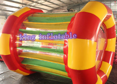 রঙিন মজার Inflatable জল খেলনা 1.0 মিমি পিভিসি ওয়াটার রোলার জল Amusing গেম