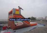 বহিরঙ্গন মজা জন্য পুল কাস্টমাইজড রঙ সঙ্গে Tarpaulin Inflatable জল স্লাইড