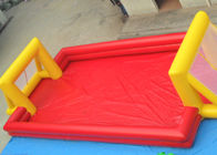 রেড আউটডোর ফুটবল খেলার মাঠ Inflatable কিডস শিশুদের জন্য গেম