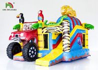 স্লাইড সঙ্গে কম্বো গাড়ী জাম্পার Inflatable জাম্পিং কাসল Bounce হাউস উড়ে