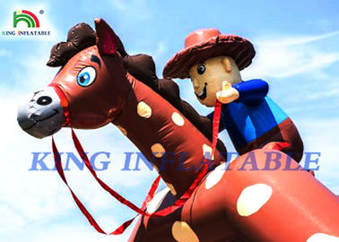 প্রফুল্ল বাচ্চাদের জন্য দৈত্য কাউবয় Inflatable বাউন্সী কাসল উদযাপন