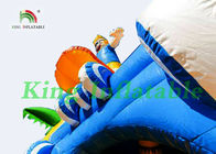 হলুদ / নীল Mutifun Inflatable জাম্পিং স্লাইড সজ্জিত স্লাইড সজ্জিত সিই প্রশংসাপত্র ব্লোয়ার