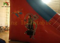 লাল স্পাইডার ম্যান পিভিসি Tarpaulin সঙ্গে বড় Inflatable শুকনো স্লাইড বাউন্স হাউস