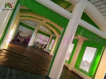 সবুজ / হোয়াইট ওয়াটারপ্রুফ দৈত্য Inflatable ইভেন্ট তাঁবু সহজ সেট আপ এবং Dismantle