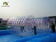 রঙিন পিভিসি Inflatable জল খেলনা / সিই অনুমোদিত অনুমোদিত এয়ার পাম্প সঙ্গে ওয়াটার রোলার উপর হাঁটা