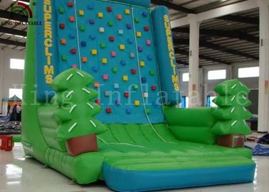 বন নিমজ্জিত রক আরোহণ 0.55 মিমি পিভিসি Inflatable স্পোর্টস গেম / আরোহণ ওয়াল