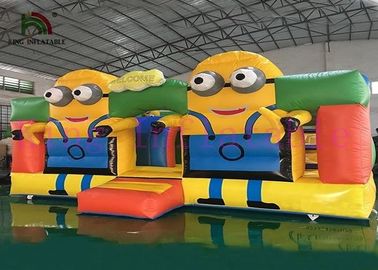 রঙিন Minions বাণিজ্যিক বাউন্স ঘর সিই ডিজিটাল মুদ্রণ পিভিসি জাম্পিং গ্রাউন্ড