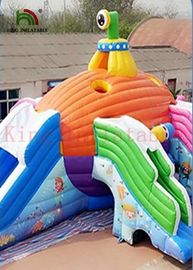 শিশুদের জন্য সাবমেরিন inflatable জল স্লাইড রঙিন ডিজিটাল মুদ্রণ
