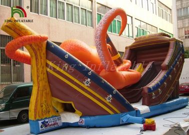 পিভিসি Tarpaulin বাণিজ্যিক Inflatable শুকনো স্লাইড আগ্নেয়াস্ত্র / কিডস জন্য ফায়ার retardant স্লাইড