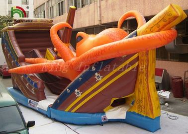 পিভিসি Tarpaulin বাণিজ্যিক Inflatable শুকনো স্লাইড আগ্নেয়াস্ত্র / কিডস জন্য ফায়ার retardant স্লাইড