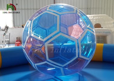 1.0 মিমি স্বচ্ছ পিভিসি / PTU Inflatable ফুটবল বল জল বল উপর হাঁটা