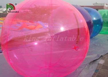 টেকসই রঙিন Inflatable হাঁটার জল বল 2m Dia 1.0 মিমি জলরোধী পিভিসি ভাড়া জন্য