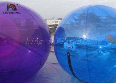টেকসই রঙিন Inflatable হাঁটার জল বল 2m Dia 1.0 মিমি জলরোধী পিভিসি ভাড়া জন্য