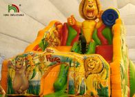 রঙিন Inflatable শুকনো স্লাইড জঙ্গল বন্য প্রাণী ডিজিটাল মুদ্রিত