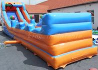 নীল / কমলা পিভিসি Tarpaulin Inflatable শুকনো স্লাইড ইকো - বহিরঙ্গন জন্য বন্ধুত্বপূর্ণ