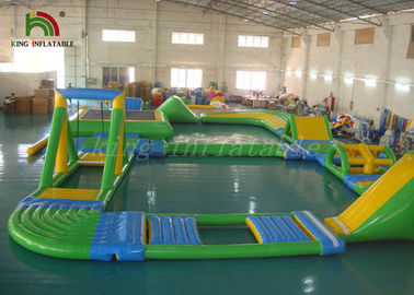 রঙিন বাচ্চাদের জন্য জল পার্ক / আউটডোর Inflatable ওয়াটার পার্ক বাচ্চাদের জন্য