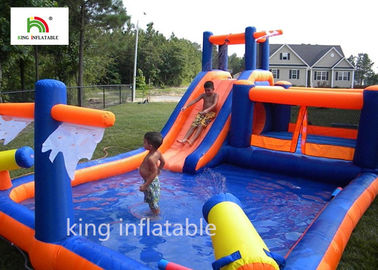 4.5 * 8 মি পুল জল স্লাইড কিডস জন্য ছোট inflatable মিনি ব্যাকয়ার্ড বানর বার স্লাইড