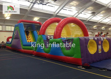 কাস্টমাইজড ক্ষুদ্র Inflatabel বাধা খেলা সমস্ত বয়স পিভিসি জন্য স্লাইড সঙ্গে