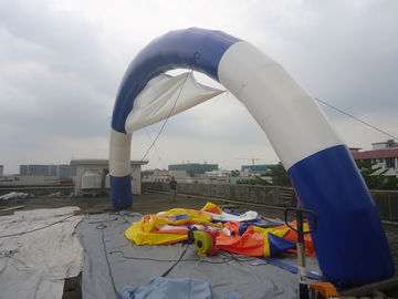 বিক্রয়ের জন্য নীল এবং সাদা রঙ inflatable আর্ক / Inflatable আর্চ ভাড়া