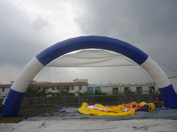 বিক্রয়ের জন্য নীল এবং সাদা রঙ inflatable আর্ক / Inflatable আর্চ ভাড়া