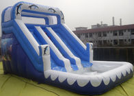 তিন লাইন কিডস / প্রাপ্তবয়স্ক Inflatable স্লাইড পার্ক জন্য পুল সঙ্গে inflatable জল স্লাইড
