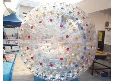 রঙিন পিভিসি Inflatable Zorb বল / শিশুদের মজা জন্য Inflatable রোলিং বল