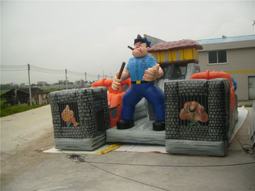 মানব চিত্র Inflatable বিনোদন পার্ক / কারাগার থিম Inflatable মজা শহর