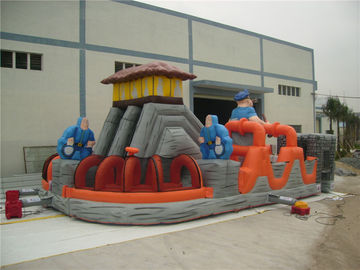 মানব চিত্র Inflatable বিনোদন পার্ক / কারাগার থিম Inflatable মজা শহর