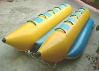 0.9 মিমি পিভিসি Tarpaulin Inflatable ফ্লাই মাছ ধরার নৌকা / কলা নৌকা 6 ব্যক্তি জল গেম জন্য