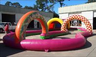 Racetrack Inflatable ক্রীড়া গেম Amusement 0.6 মিমি Zorb বল ভিতরে
