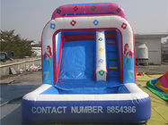 বহিরঙ্গন বিনোদন মৎসকন্যা গোলাপী Inflatable জল স্লাইড ডাবল স্ট্রং সেলাই